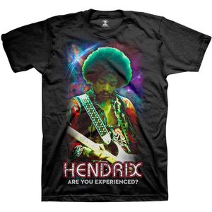 Jimi Hendrix - Cosmic Heren T-shirt - M - Zwart
