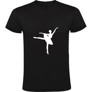Ballet | Kinder T-shirt 128 | Zwart | Dans | Sport | Kunst | Hobby