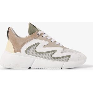 VIA VAI Celina Sway Sneakers - Beige Groen - Maat 41