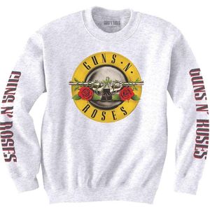 Guns N' Roses - Classic Text & Logos Sweater/trui - S - Wit