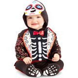 VIVING COSTUMES / JUINSA - Mini Skeleton Dia de los muertos kostuum voor baby's - 1-2 jaar