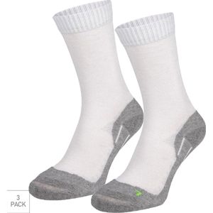 Bamboe Wandelsokken Xp 3-Pack - Wit - Maat 46-47 - Ervaar De Buitenlucht Met Deze Anti-Blaar Bamboe Wandelsokken - Dames / Heren