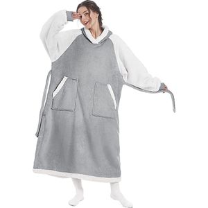 Oversized hoodie - Plaid - Hoodie Deken - Met lange mouwen – Unisex - Eén maat