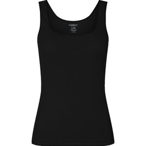 LADIES BASIC SINGLET BAMBOE 1-PACK ZWART 68% bamboe, 28% gekamd katoen en 4% elasthan.