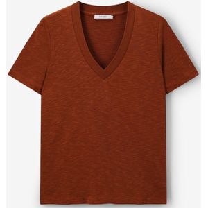 Sissy-Boy - Bruin T-shirt met V-hals