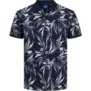 Jack & Jones Poloshirt Jorcrayon Aop Polo Ss 12230268 Navy Blazer Mannen Maat - S