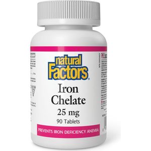Natural Factors, iron Chelate, 25 mg, 90 Tablets