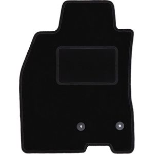 Bestuurdersmat zwart voor: Renault Megane III hatchback, coupé, grand tourer, stationwagen (2008-2015)