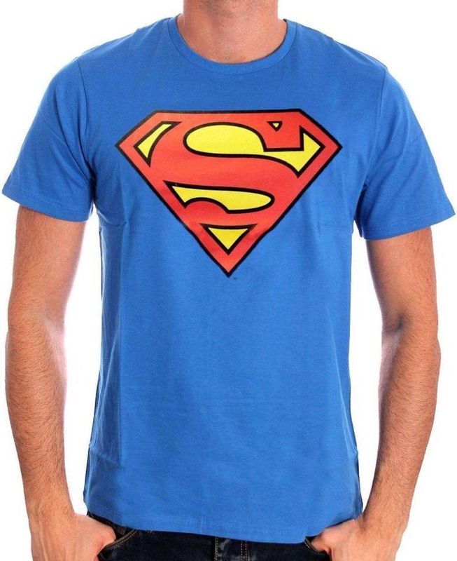 DC Comics - Superman Classic Logo - T-shirt - Blauw
