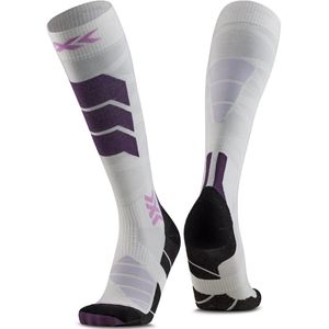 X-Socks - Ski Expert Silk Merino OTC - Skisokken - Wit/Lavendel - Unisex
