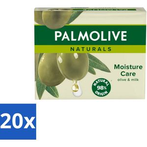 Palmolive Tabletzeep Naturals Olijf & Melk 4x 90 gr - Bulkverpakking - 20 stuks
