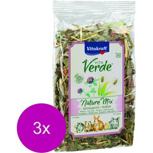 Vitakraft Vita-Verde Weegbree En Klaver - Knaagdiersnack - 3 x 70 g