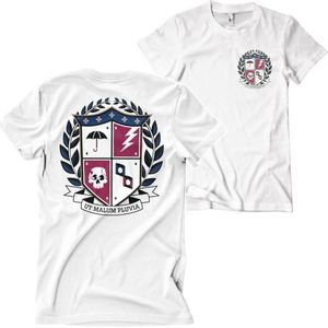 The Umbrella Academy Heren Tshirt -M- Ut Malum Pluvia Shield Wit