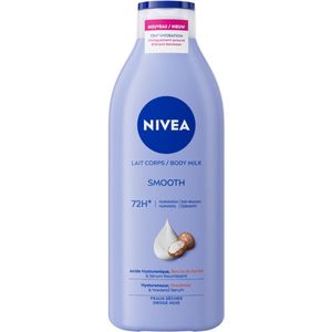 Nivea - Smooth Body Milk - Sheaboter - 72 uur Hydratatie - Voor Droge Huid - 400 ml - 1 stuk