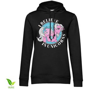 My Little Pony Damen I Believe In Unicorns Girls Hoodie Black-S