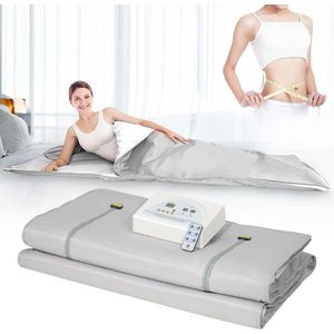 Oxford infrarood sauna-deken met ritssluiting en afstandsbediening voor thuissauna - professionele detoxtherapie en home spa behandeling - 650 W