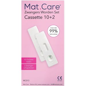 Mat Care Zwanger worden set Cassette 10 ovulatietesten + 2 zwangerschapstesten