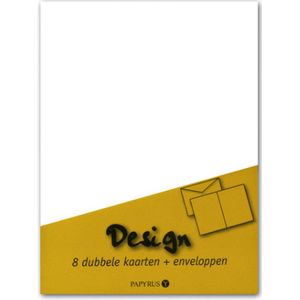 Wenskaarten met Envelop C6 Wit Dubbel - 10 pakjes a 8 kaarten