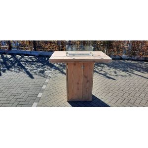 Vuurtafel Sta Tafel ''Celebration'' Terrasverwarmer Douglas hout 80x120x110cm