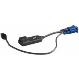 HPE AF629A toetsenbord-video-muis (kvm) kabel Zwart, Blauw