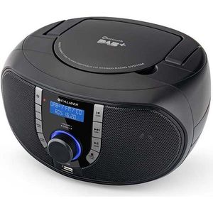 Caliber Boombox met DAB+ - Draagbare radio CD speler - DAB radio met Bluetooth - FM-radio (HBC433DAB-BT)