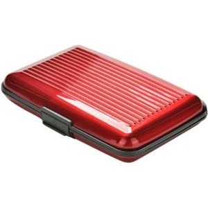 RFID Creditkaarthouder - Pasjeshouder - Aluminium  Portemonnee - Pasjes Wallet - Rood - Creditcard Case – Visitiekaarthouder
