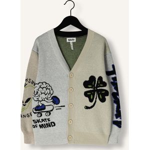 Molo Burt Truien & Vesten Jongens - Sweater - Hoodie - Vest- Beige - Maat 110/116