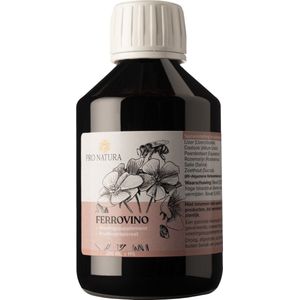 Pro Natura B.V. Ferrovino- Tinctuur - Ijzer - Kruiden - Vermoeidheid - Immuunsysteem - Energie - 200 ml