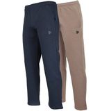 Donnay - Joggingbroek Wess - Sportbroek - Navy/Taupe-grey - 2-Pack