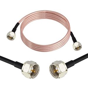 Hoogwaardige F-Type Coax Kabel 75 Ohm 1,8m voor Modem, Tuner en Digitale TV-antenne