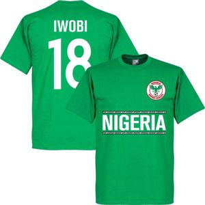 Nigeria Iwobi 18 Team T-Shirt - Groen - S