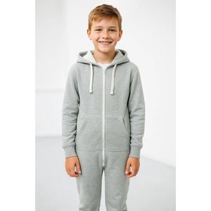 Grijze Onesie kinderen - Onesie Jongens - Onesie Meisjes - Maat 146