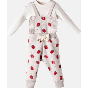 alisé Baby jumpsuit aardbei dessin 68 Beige