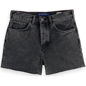 Scotch & Soda The Ray 5 Pocket Low Rise Denim Short — Washed Black Dames Jeans - Maat 30