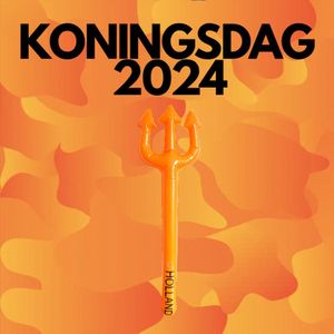 Opblaasbare Oranje Trident Vork 91cm - Limited Edition - Koningsdag - EK Voetbal - Nederlands elftal - Fan Item - Festival - Formule 1