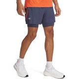 Under Armour - Launch 5in - Korte Broeken - Grijs - 2 in 1
