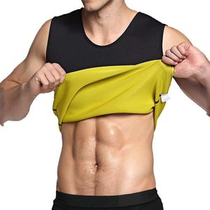 Mannen Sauna Zweet Vest Body Shaper Vest Hot Neopreen Corset Taille Trainer Top Shapewear Afslanken Tank Top Shirt Workout Pak voor gewichtsverlies - M
