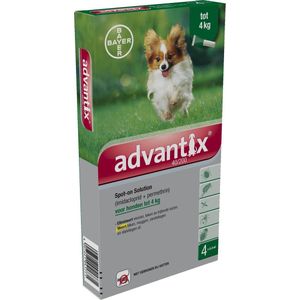 Advantix Spot-On 40/200 tot 4 kg - 4 Pipetten