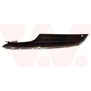 Volkswagen Golf 7, 2012 - 2017 - voorbumpergrille, Highline, met mistlampgat, links