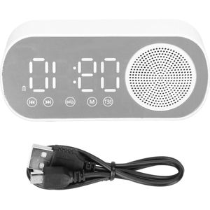 Digitale Wekker met HiFi FM-radio, LED-display en Bluetooth 5.0-luidspreker - Oplaadbaar via USB