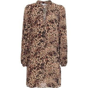 Patrizia Pepe • korte bruine leo jurk • maat 34 (IT40)