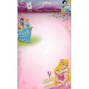 Disney Schrijfpapier (20 vellen) 80 gram a4 Prinses