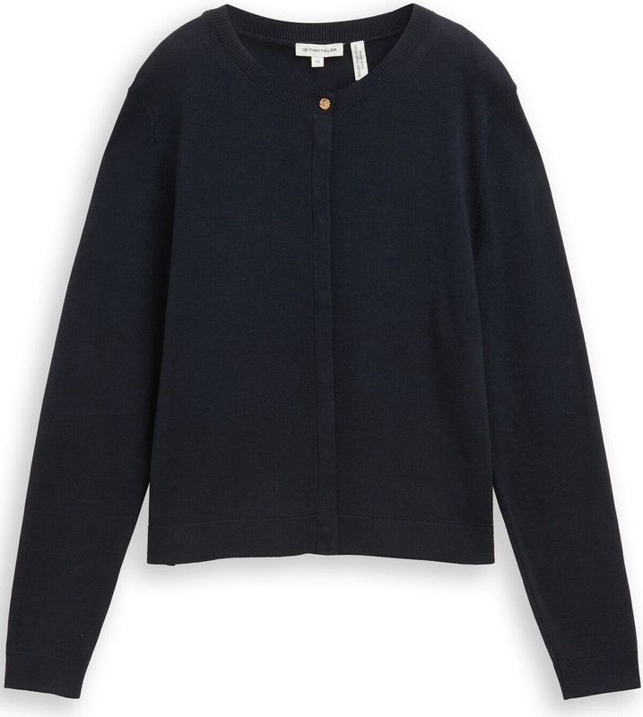 Tom Tailor - Sweatvest - Sky captain blue - Met Structuur