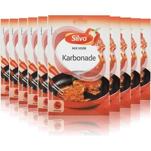 Silvo® | 10 x mix voor Karbonade 22 gram | voordeelverpakking | 1 zakje voor 1 kg karbonade |