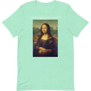 Famous Piece - Kunst T-shirt - Leonardo da Vinci 'Mona Lisa' - Unisex - Mint - M
