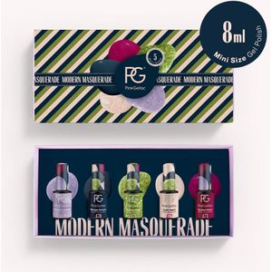 Pink Gellac Gellak Mini Set - Modern Masquerade Collectie - 5 x 8ml - Glitter Gel Nagellak - Gel Nagels Producten