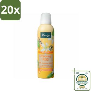 20 x Kneipp - Douche schuim - Morning Kiss - Oranjebloesem - 200 ml - Grootverpakking - Douche Schuim - Oranjebloesem Geur - Natuurlijke Schuim - Huid Verzorging - Ochtend Douche