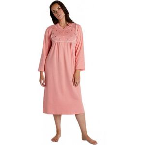 Interlock nachthemd met knopen