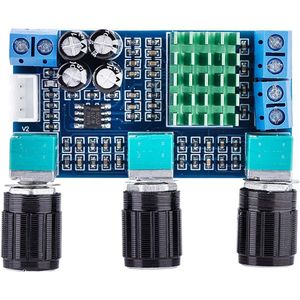 Digitale Versterkerkaart TPA3116D2 - DC 12V 24V - 80W - Digitale Oversterkerkaart - Treble Volume - Bass - Amp-module