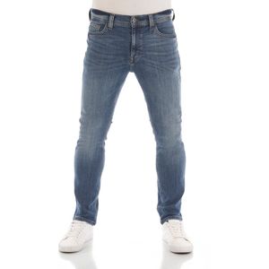 Mustang Heren Jeans Broeken Vegas slim Fit Blauw 34W / 32L Volwassenen Denim Jeansbroek